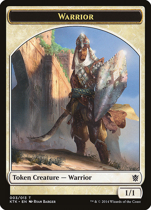 Warrior from Khans of Tarkir Tokens
