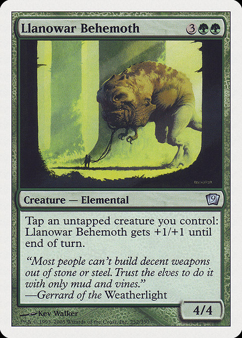 Llanowar Behemoth from Ninth Edition