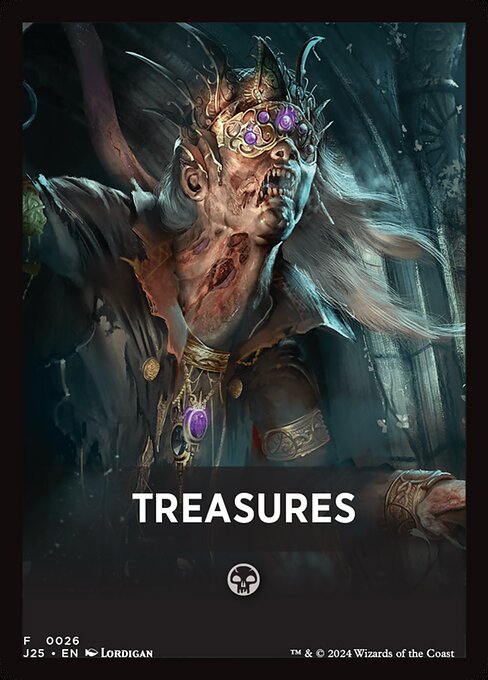 Treasures highlighted card art