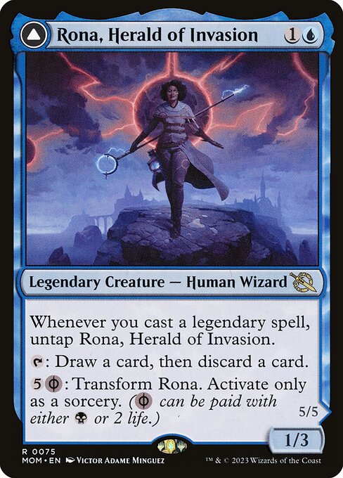 Rona, Herald of Invasion // Rona, Tolarian Obliterator from March of the Machine