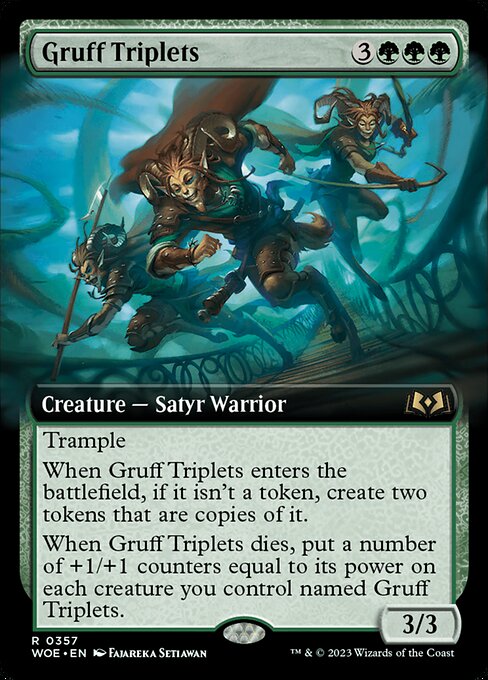 Gruff Triplets from Wilds of Eldraine