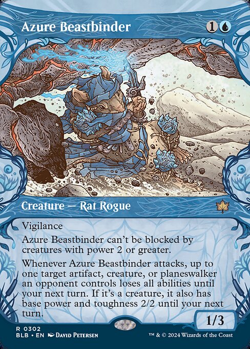 Azure Beastbinder from Bloomburrow