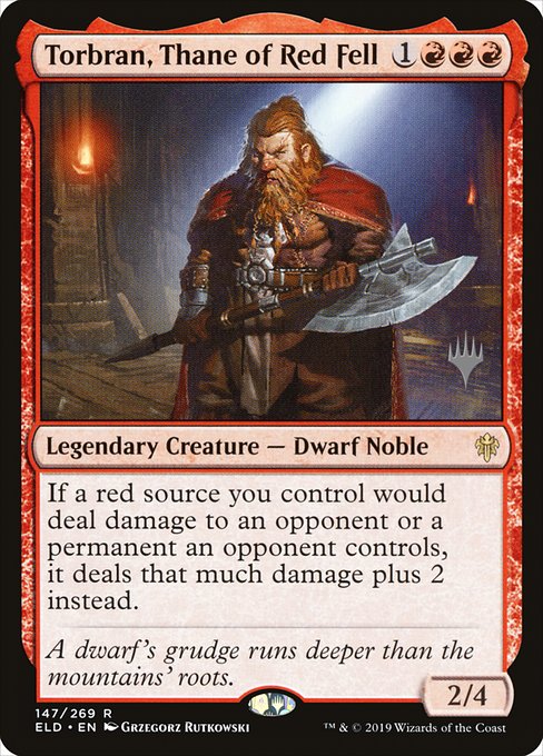 Torbran, Thane of Red Fell from Throne of Eldraine Promos