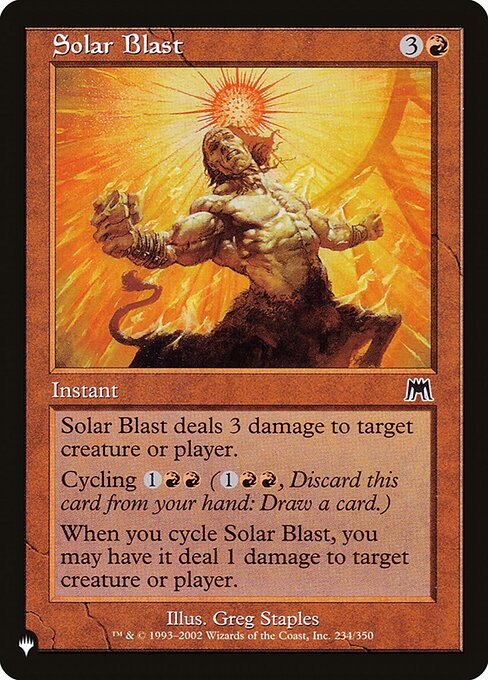 Solar Blast highlighted card art