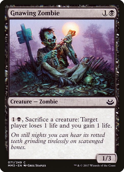 Gnawing Zombie from Modern Masters 2017