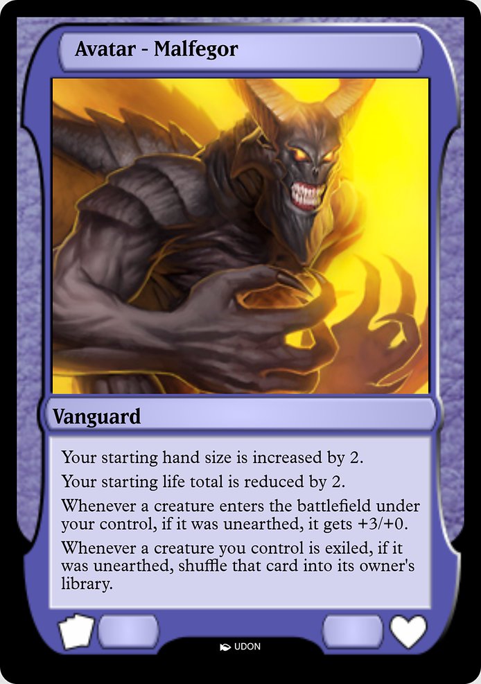 Malfegor Avatar highlighted card art