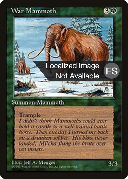 War Mammoth from Fourth Edition Foreign Black Border