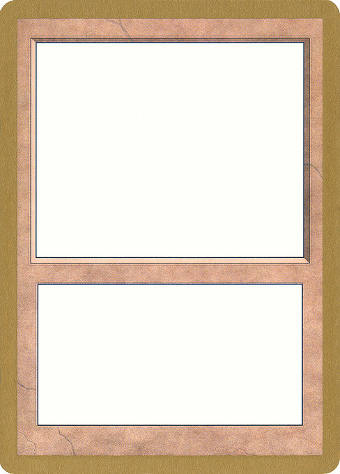 Blank Card from World Championship Decks 1999