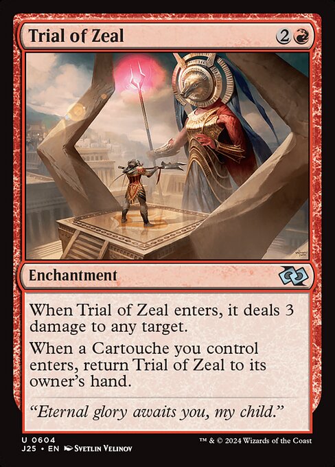 Trial of Zeal highlighted card art