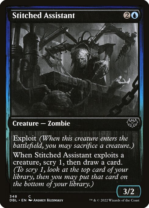 Stitched Assistant highlighted card art
