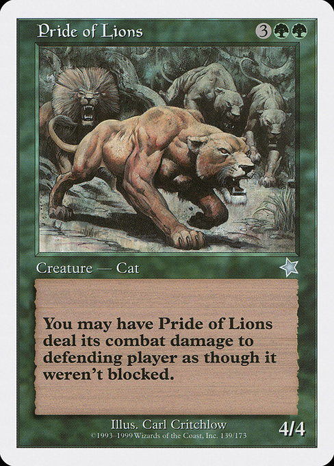 Pride of Lions from Starter 1999