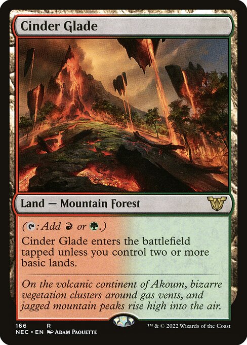 Cinder Glade from Neon Dynasty Commander