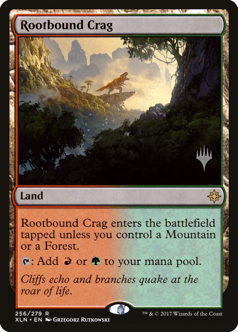 Rootbound Crag from Ixalan Promos