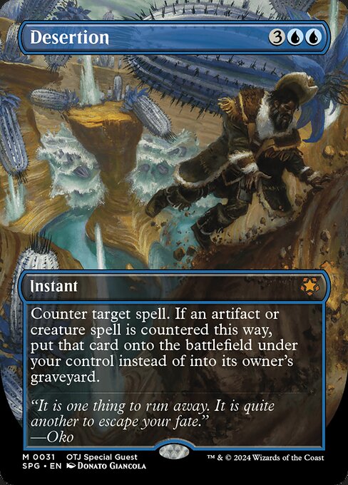 Desertion from Special Guests