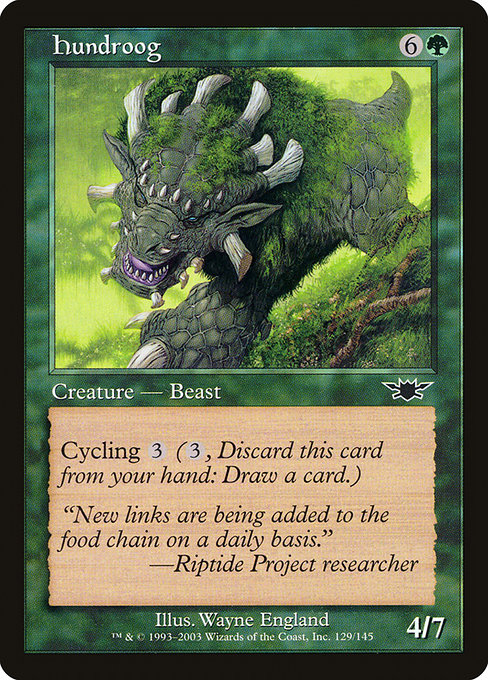 Hundroog highlighted card art