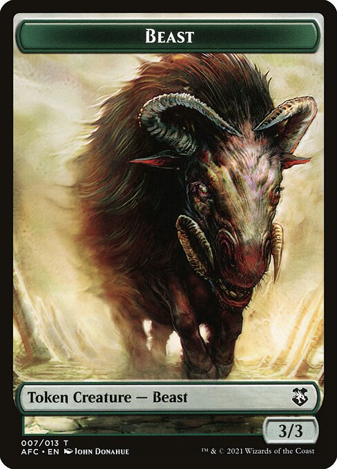 Beast from Forgotten Realms Commander Tokens