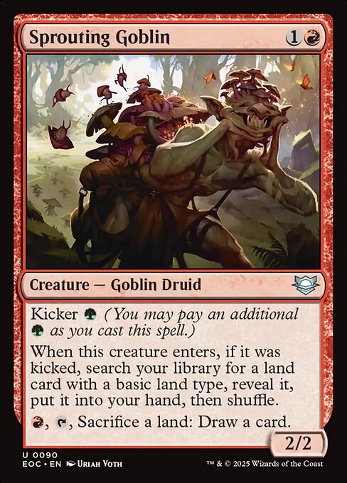 Sprouting Goblin highlighted card art