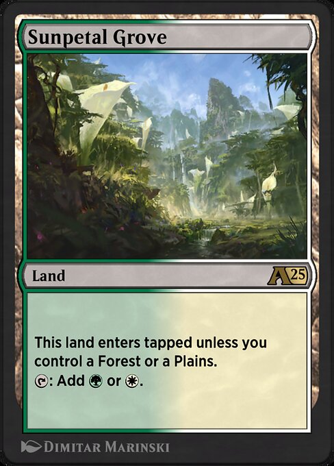 Sunpetal Grove highlighted card art