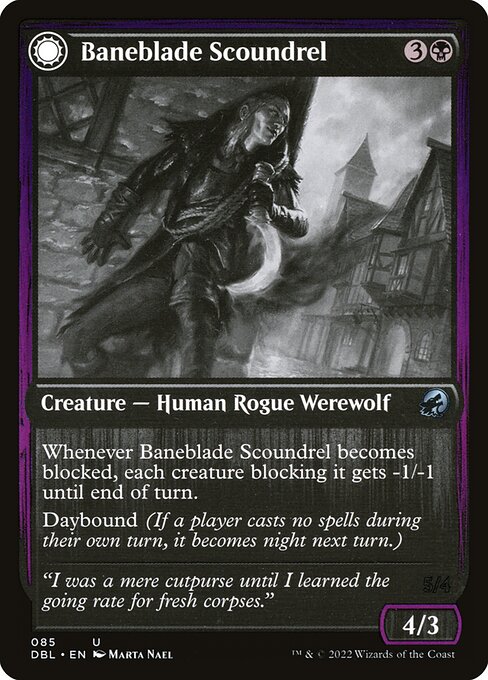 Baneblade Scoundrel // Baneclaw Marauder from Innistrad: Double Feature