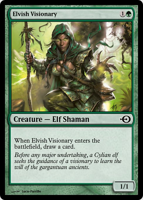 Elvish Visionary from Magic Online Promos