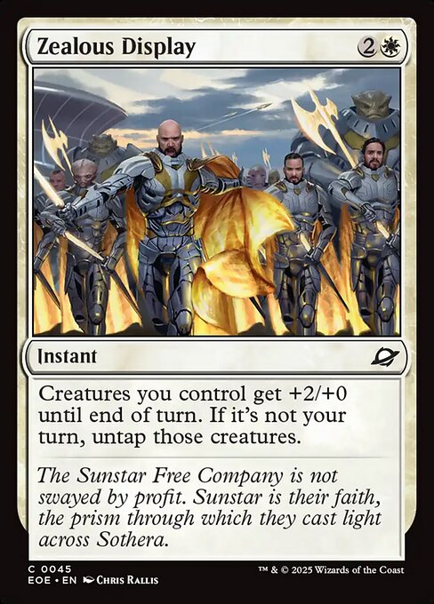 Zealous Display highlighted card art