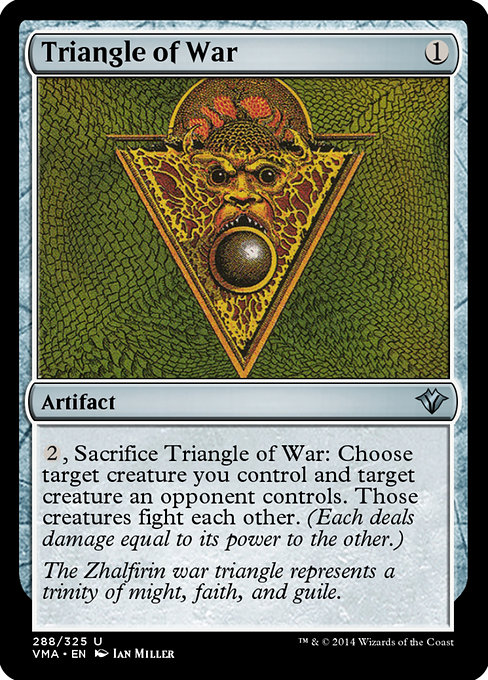 Triangle of War highlighted card art