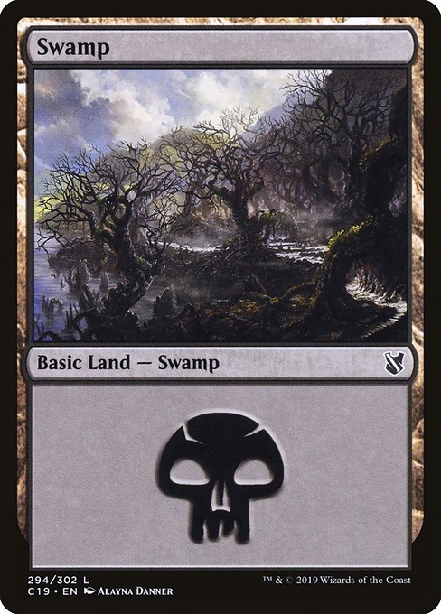 Swamp from Commander 2019