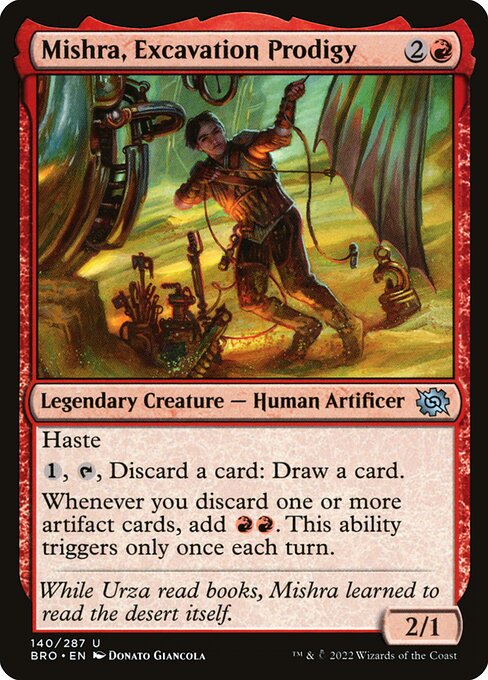 Mishra, Excavation Prodigy highlighted card art