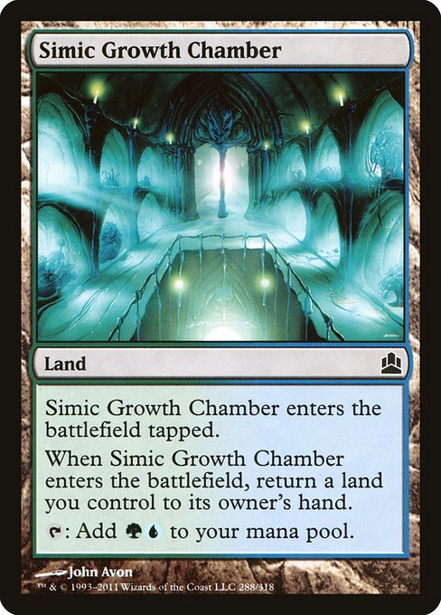 Simic Growth Chamber from Commander 2011