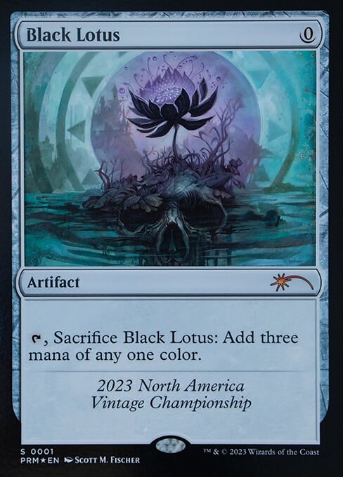 Black Lotus highlighted card art