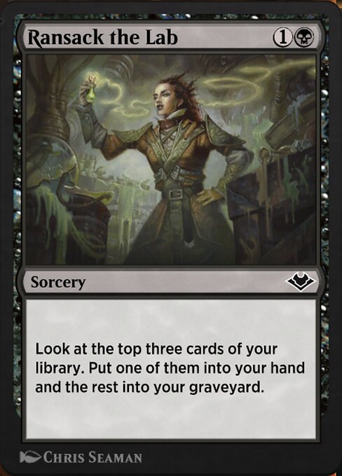 Ransack the Lab highlighted card art