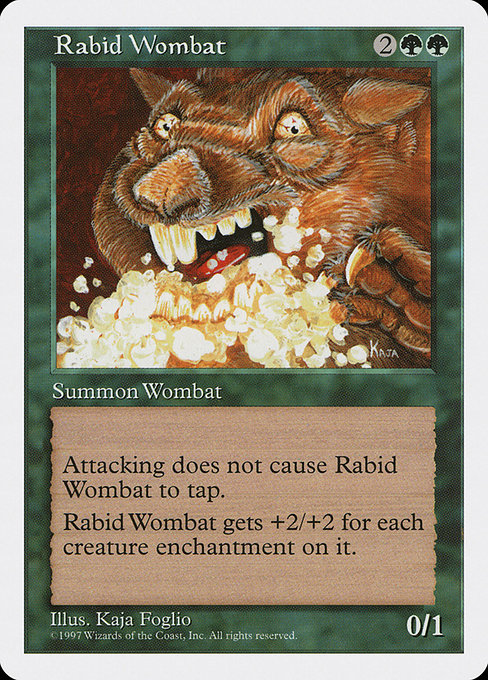 Rabid Wombat from Fifth Edition