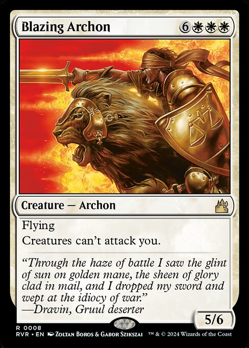 Blazing Archon from Ravnica Remastered