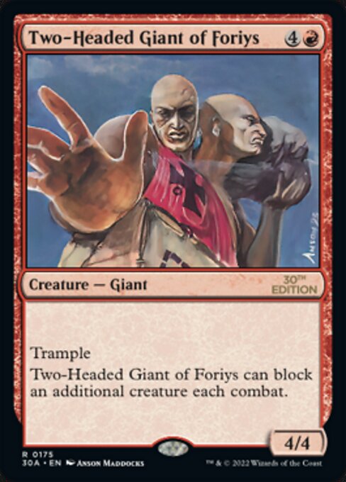 Two-Headed Giant of Foriys from 30th Anniversary Edition