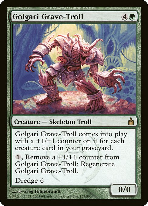 Golgari Grave-Troll from Ravnica: City of Guilds