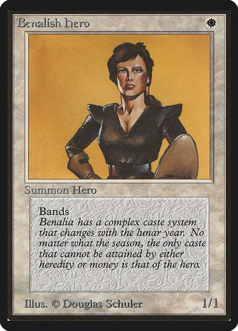 Benalish Hero from Limited Edition Beta
