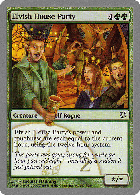 Elvish House Party highlighted card art