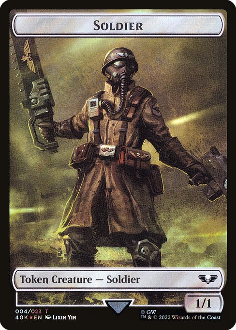 Soldier from Warhammer 40,000 Tokens