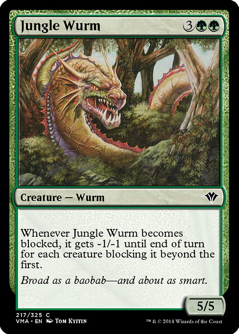 Jungle Wurm highlighted card art