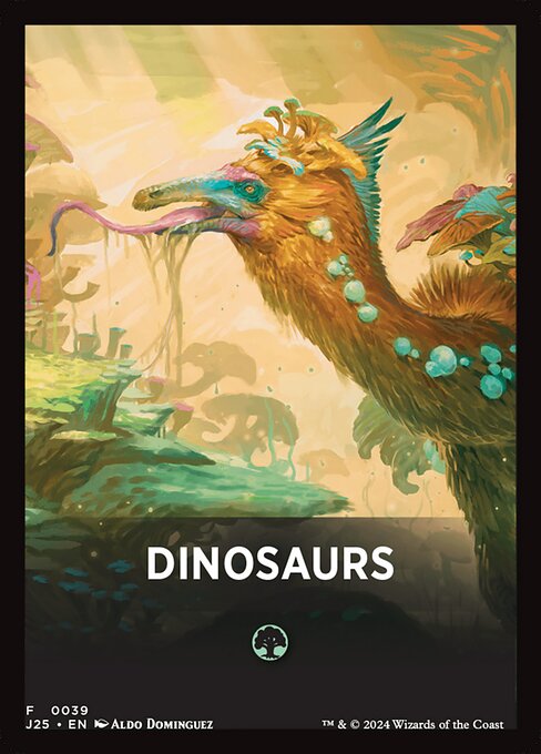 Dinosaurs highlighted card art