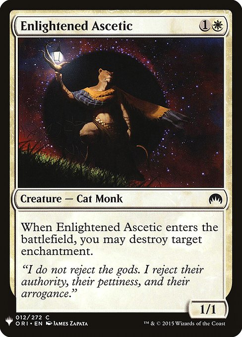 Enlightened Ascetic highlighted card art