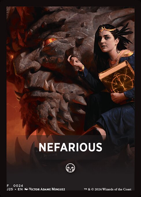 Nefarious highlighted card art