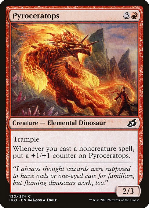 Pyroceratops highlighted card art