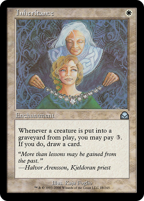 Inheritance highlighted card art