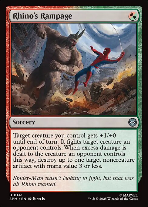 Rhino's Rampage highlighted card art