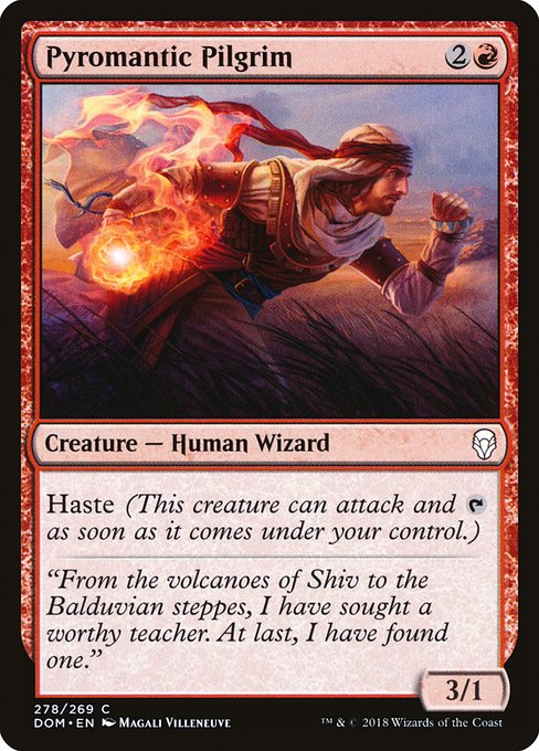 Pyromantic Pilgrim highlighted card art