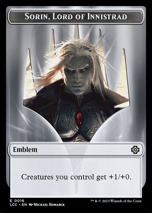 Sorin, Lord of Innistrad Emblem highlighted card art
