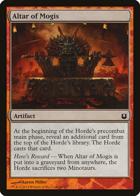 Altar of Mogis highlighted card art