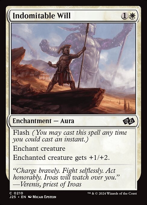 Indomitable Will highlighted card art