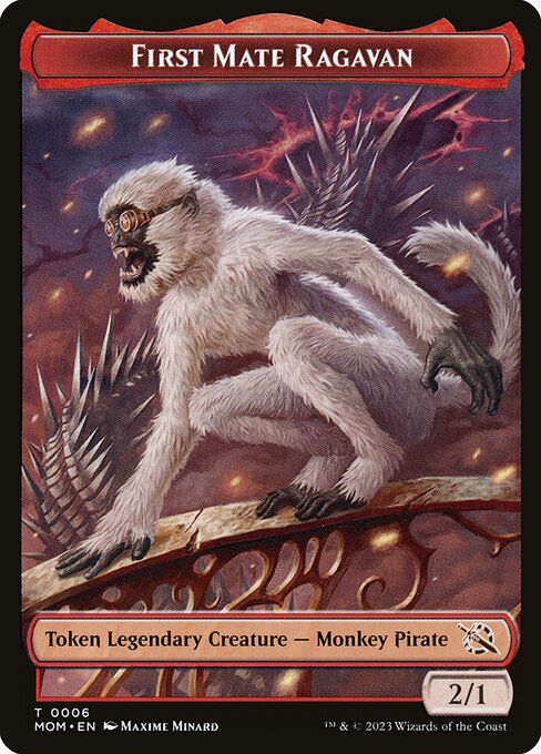 First Mate Ragavan from March of the Machine Tokens